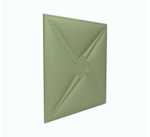 Мягкая стеновая панель из экокожи Stella 400х400 мм - Olive в Рязани