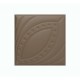 Мягкая стеновая панель из экокожи Petal 400х400 мм - Coffee