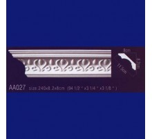 потолочный плинтус с орнаментом Гибкий AA027F в Рязани