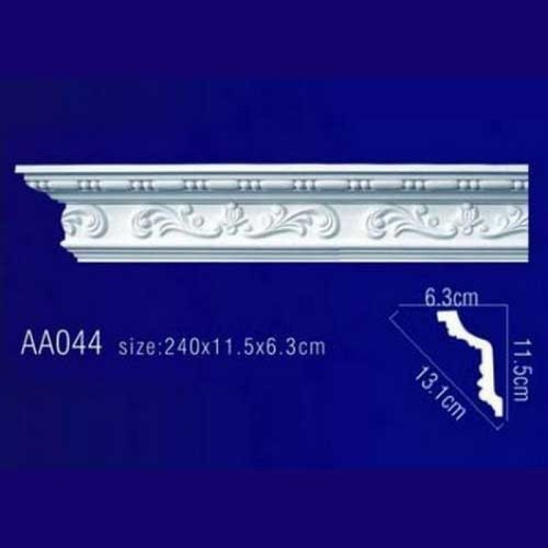 потолочный плинтус с орнаментом Гибкий AA044F