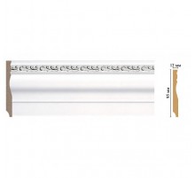 153-60 ШК/18 Плинтус напол. DECOMASTER (95*12*2400 мм) в Рязани