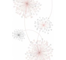 Панель пластиковая 201/2 одуванчики розовые