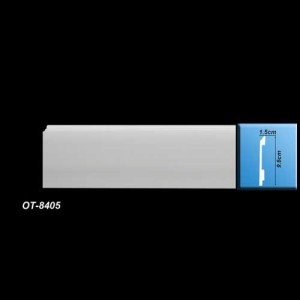 OT-8405 Белый напольный плинтус