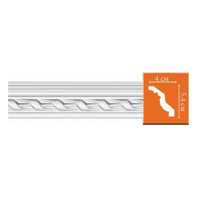 95081/18 FLEXIBLE плинтус DECOMASTER-2 (54х40х2400мм)