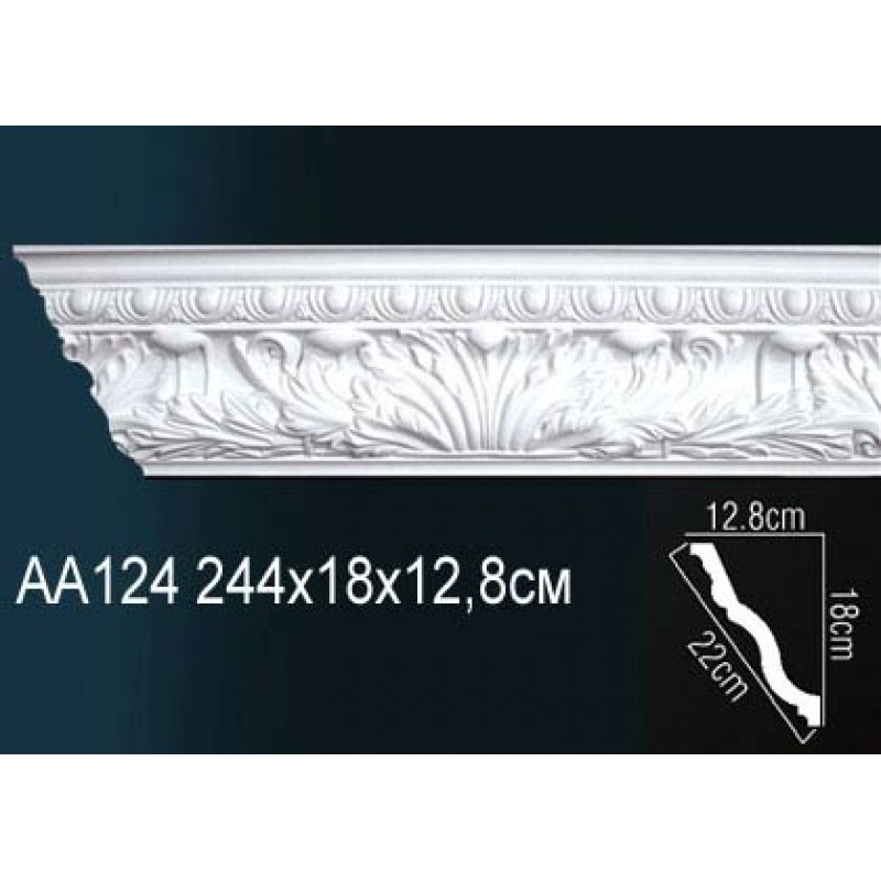 Карниз потолочный с рисунком AA124