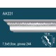 потолочный плинтус с орнаментом AA331