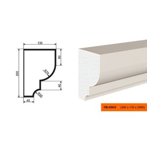 Подоконник ПВ-200/2
