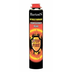 Огнестойкая монтажная пена Barton'S 880/1000 мл в Рязани