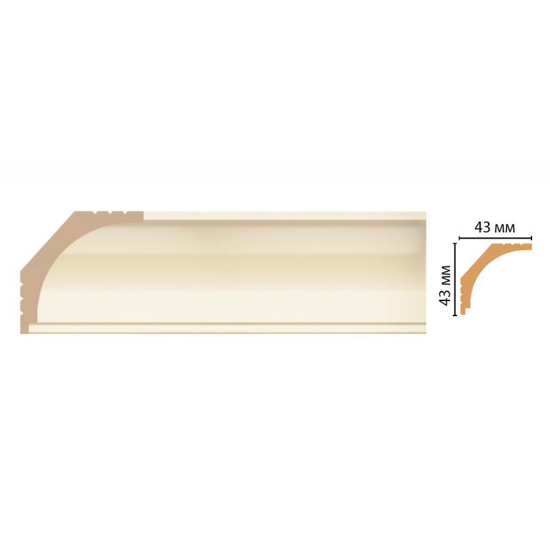 D109-61 ШК/36 плинтус DECOMASTER(43*43*2400 мм)