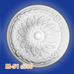 Розетка потолочная из полистирола M51 в Рязани