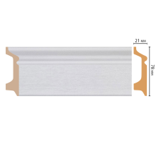 D122-70 ШК/16 Плинтус напольн.DECOMASTER(78*21*2400 мм) в Рязани