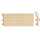 D233-71 ШК/8 Плинтус напольн.DECOMASTER(120*23*2400 мм)