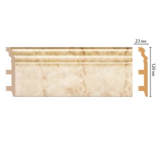 D233-80 ШК/8 Плинтус напольн.DECOMASTER(120*23*2400 мм) в Рязани