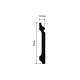 Плинтус Hiwood B80A 80*12,5*2000 мм