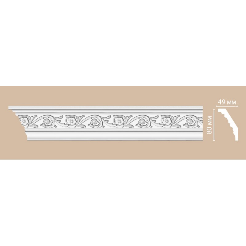 DT 14/12 FLEXIBLE плинтус DECOMASTER-2 (80х49x2400мм)