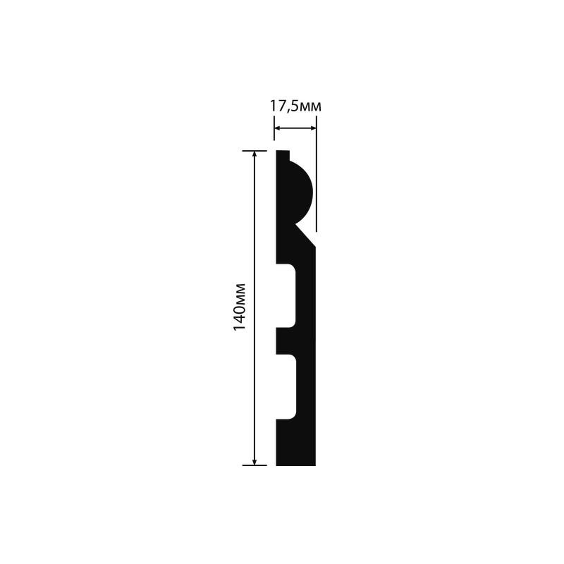 Плинтус Hiwood B140 140*17,5*2000 мм