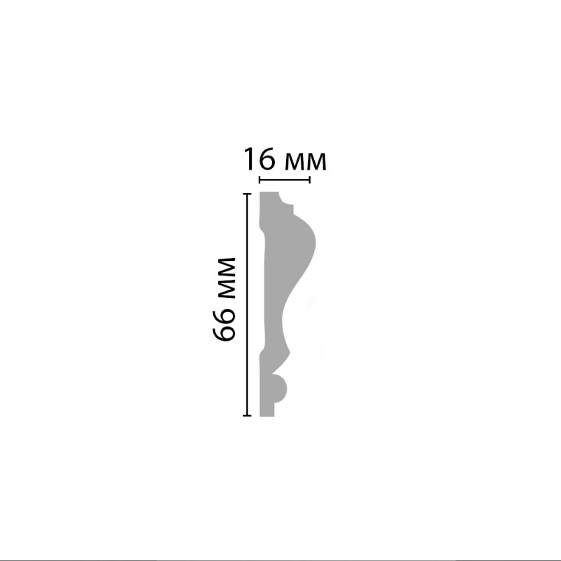 D022/30 молдинг ДМ(66*16*2000 мм)
