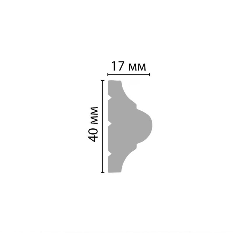 D002/42 молдинг ДМ(40*17*2000 мм)