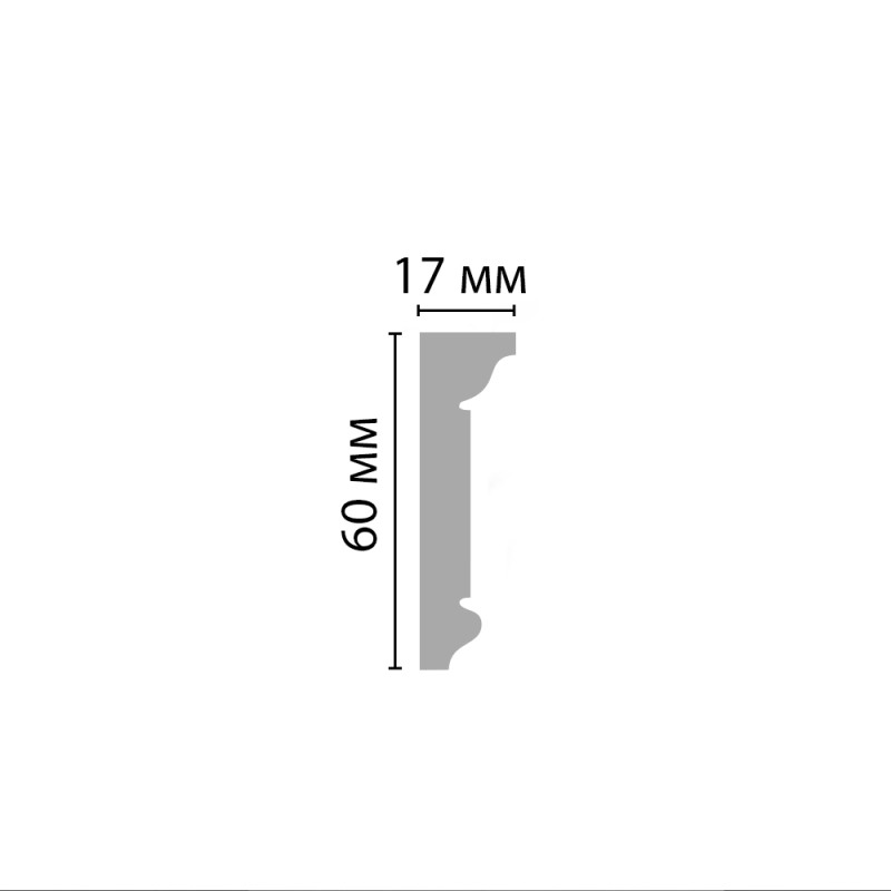 D228/30 Плинтус ДМ(60*17*2000 мм)