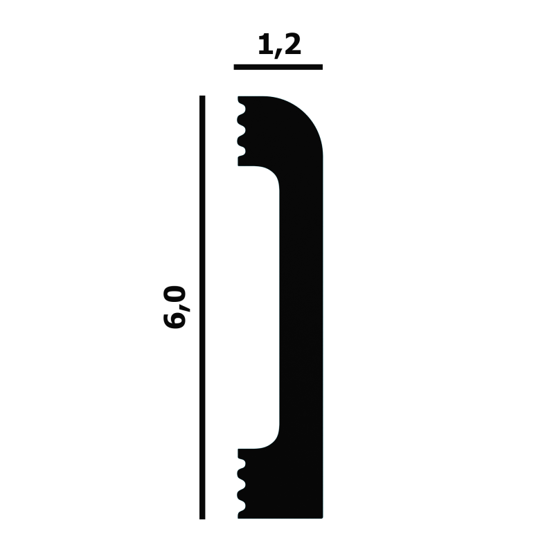 Плинтус напольный P67 Перфект Плюс