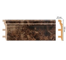 D232-713 ШК/14 Плинтус напольн.DECOMASTER(100*22*2400 мм) в Рязани