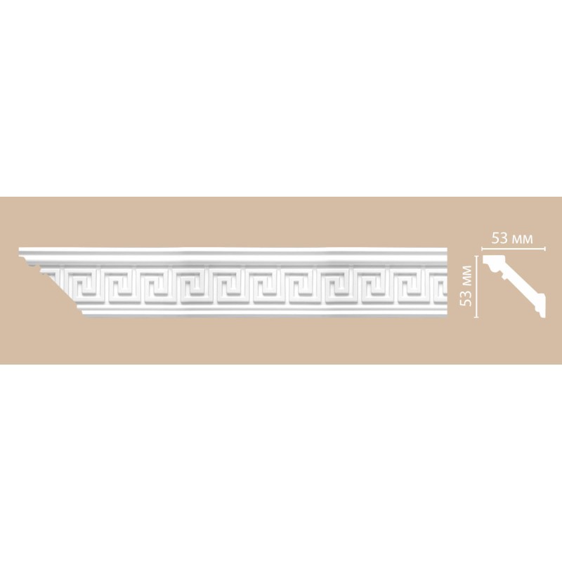 95655/34 FLEXIBLE плинтус DECOMASTER-2 (53x53x2400мм)