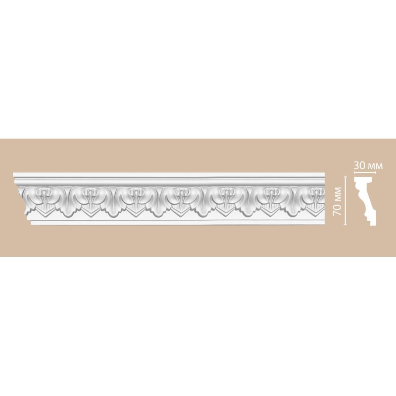95214/15 FLEXIBLE плинтус DECOMASTER-2 (70х30х2400мм)