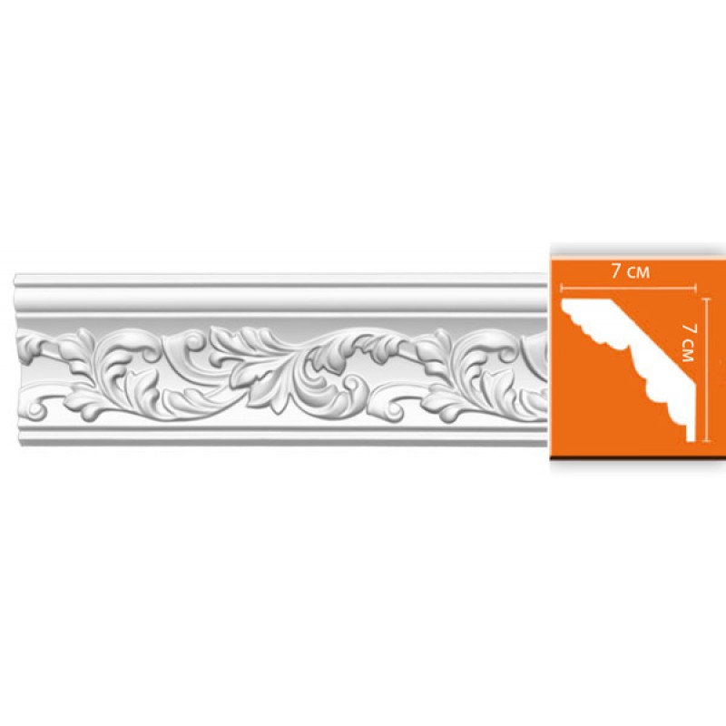 95775/12 FLEXIBLE плинтус DECOMASTER-2 (70х70х2400мм)