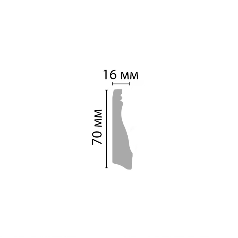 D193A/20 Плинтус(70*16*2000 мм)