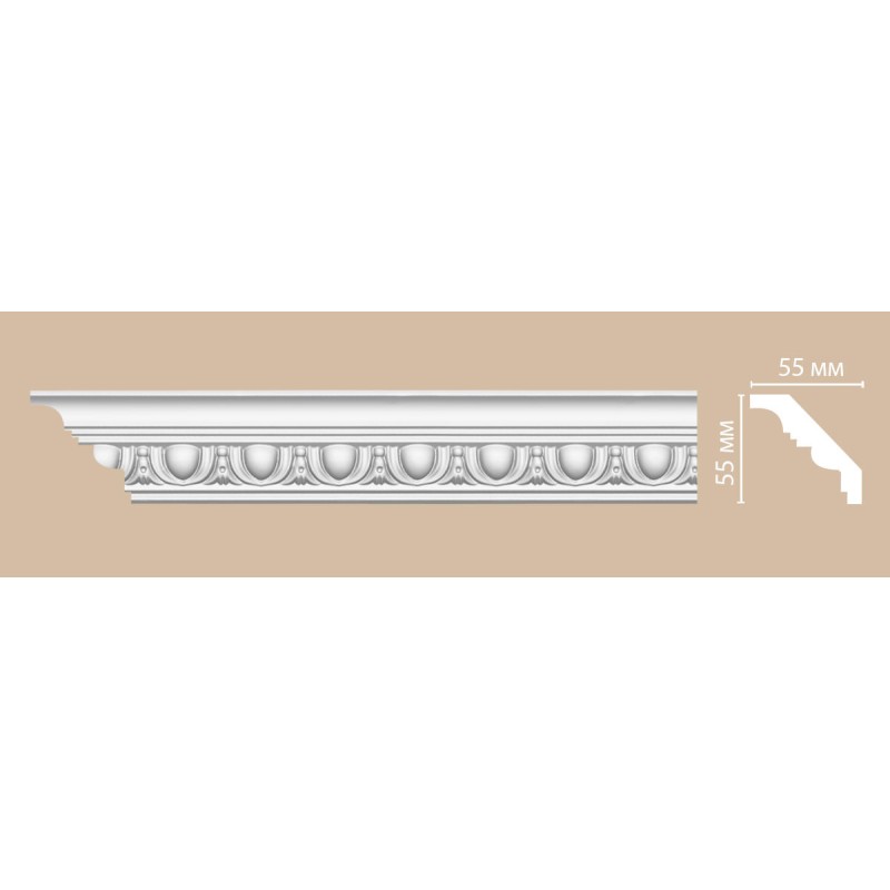 95613/16 FLEXIBLE плинтус DECOMASTER-2 (55х55х2400мм)