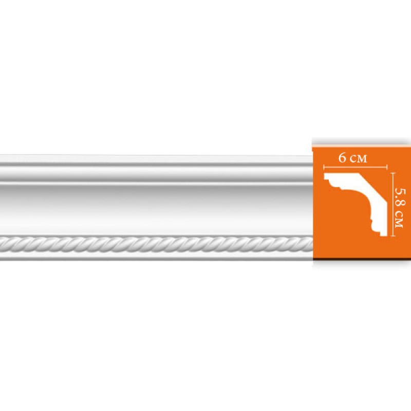 DT 128/12 FLEXIBLE плинтус DECOMASTER-2 (58х60х2400мм)