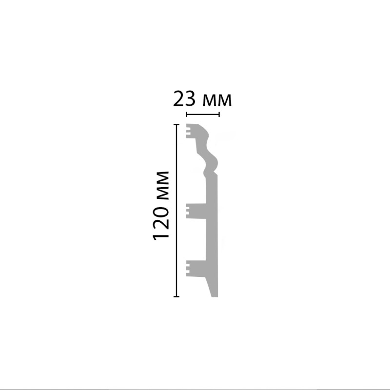 D233/8 Плинтус ДМ(120*23*2000 мм)