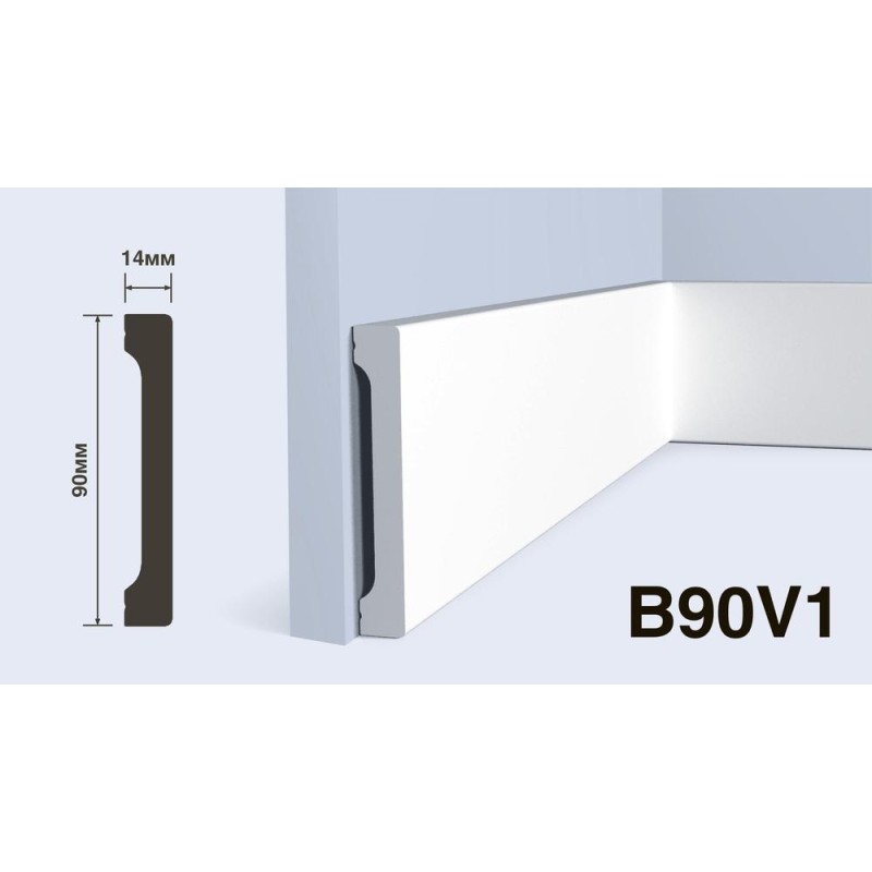 Плинтус Hiwood B90V1 90*14*2000 мм