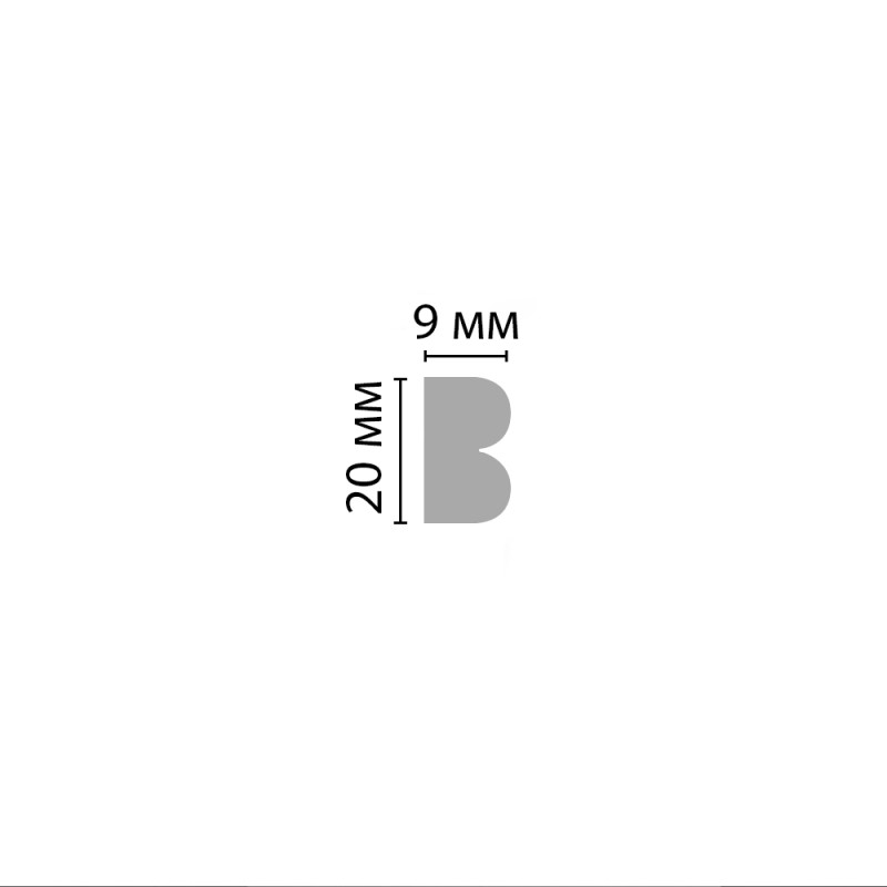 DI 113/250 молдинг DECOMASTER-1 (20х9х2400мм)