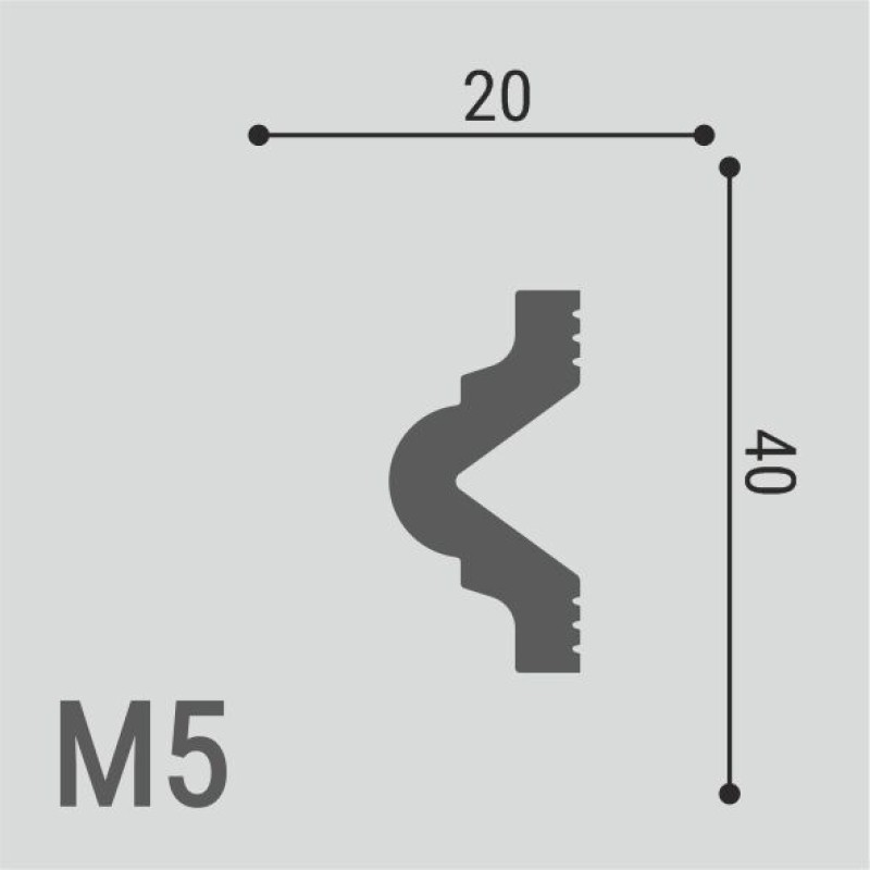 Молдинг XPS POLYMER М 5 40/20