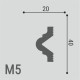 Молдинг XPS POLYMER М 5 40/20