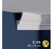 Карниз ударопрочный ПраймДекор iX C05 73/40 в Рязани