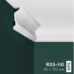 Плинтус потолочный ПраймДекор R05-110 135/65