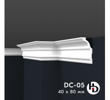Потолочный плинтус из жесткого XPS ПраймДекор HD DC05 80/40 в Рязани