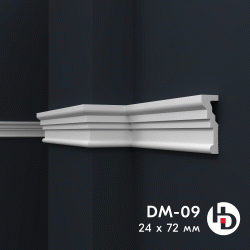 Молдинг из жесткого XPS ПраймДекор HD DM09
