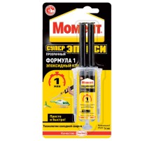 Клей Момент Супер Эпокси Формула 1, прозр., шприц, 14мл в Рязани