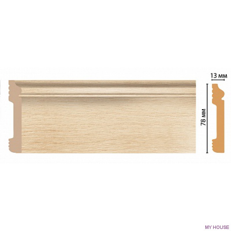 D005-71 ШК/26 Плинтус напольн.DECOMASTER(79*13*2400 мм)