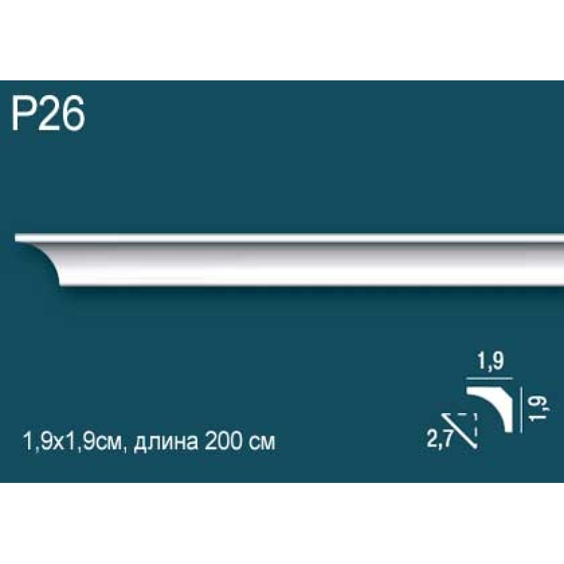 Карниз потолочный дюрополимер P26
