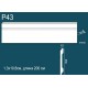 Плинтус напольный Perfect Plus P43