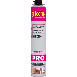 Пена монтажная ЭКОН Всесезонная Профессиональная, 700мл