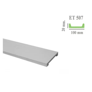 Доска под дерево ET 507 (2м) белая Classic 