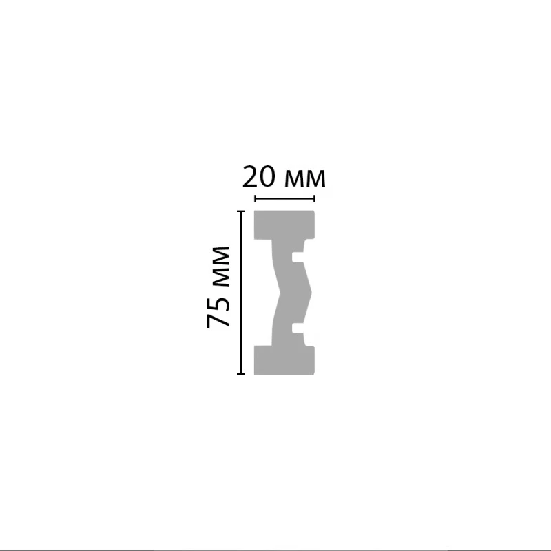 DT-8740/26* молдинг DECOMASTER-2 (75х20х2400мм)