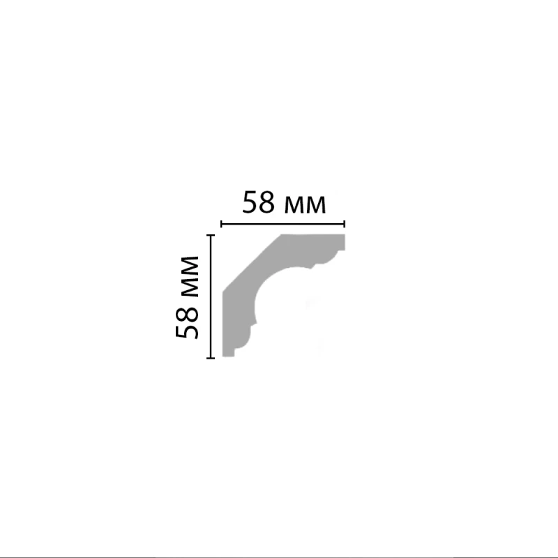 DP 110/28 плинтус DECOMASTER-2 (58х58х2400мм) = 96110