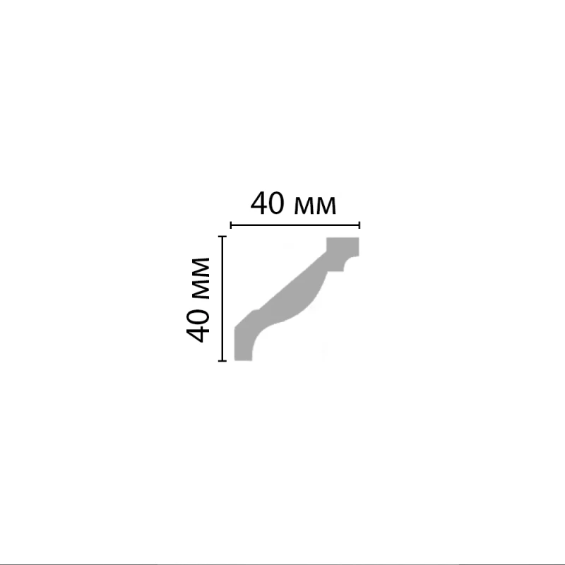 96015/60 плинтус DECOMASTER-2 (40х40х2400мм)