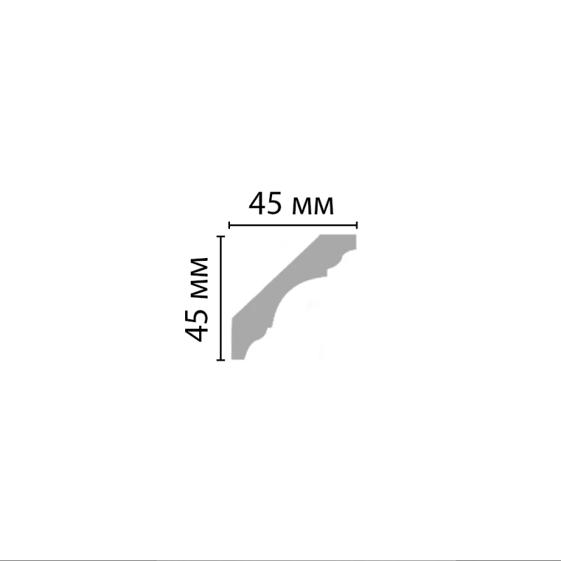 96215/45 плинтус DECOMASTER-2 (45х45х2400мм) [DP-215]